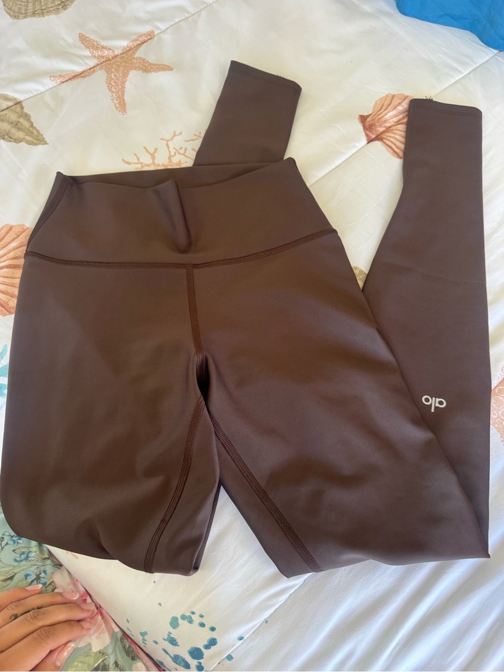 ALO Yoga Brown High-Rise Sculpt Leggings